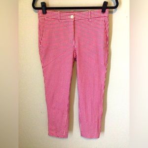 Michael Kors Gingham Crop Pants 2 NWOT